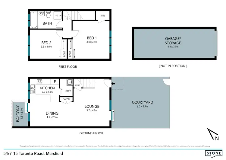 Floorplan of Homely townhouse listing, 54/7-15 Taranto Road, Marsfield NSW 2122