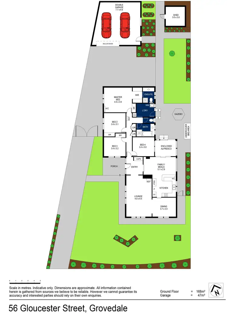 Floorplan of Homely house listing, 56 Gloucester Street, Grovedale VIC 3216