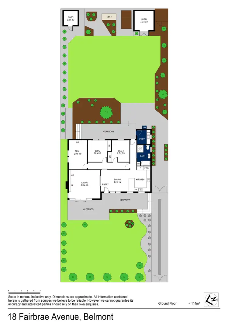 Floorplan of Homely house listing, 18 Fairbrae Avenue, Belmont VIC 3216
