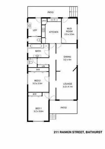 Floorplan of Homely house listing, 211 Rankin Street, Bathurst NSW 2795
