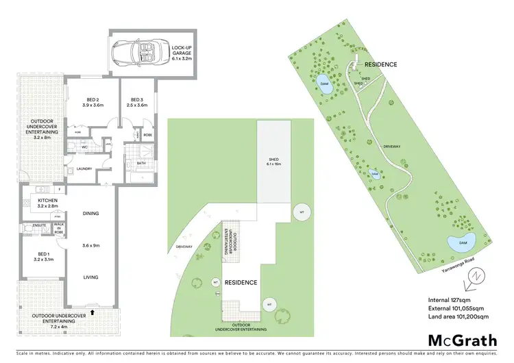 Floorplan of Homely rural property listing, 520 Yarrawonga Road, Mudgee NSW 2850