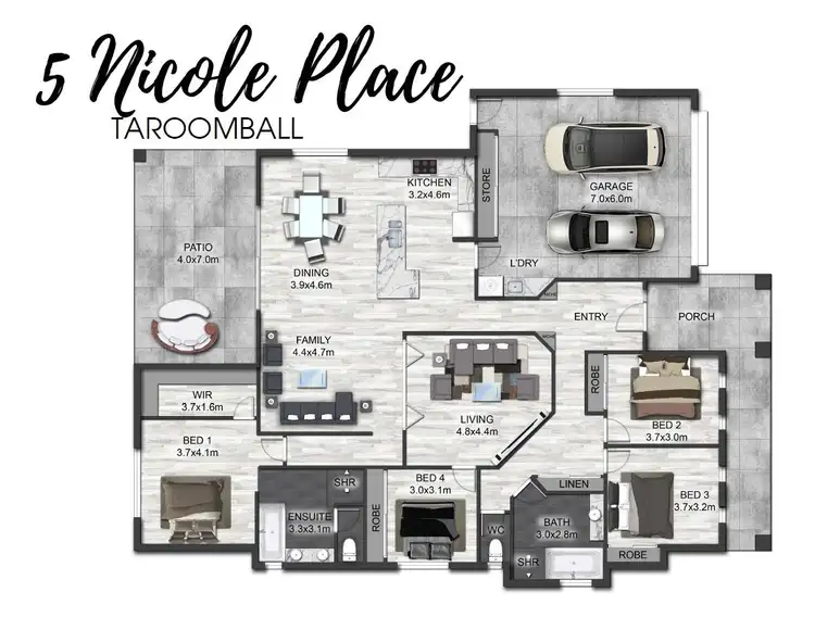 Floorplan of Homely house listing, 5 Nicole Place, Taroomball QLD 4703