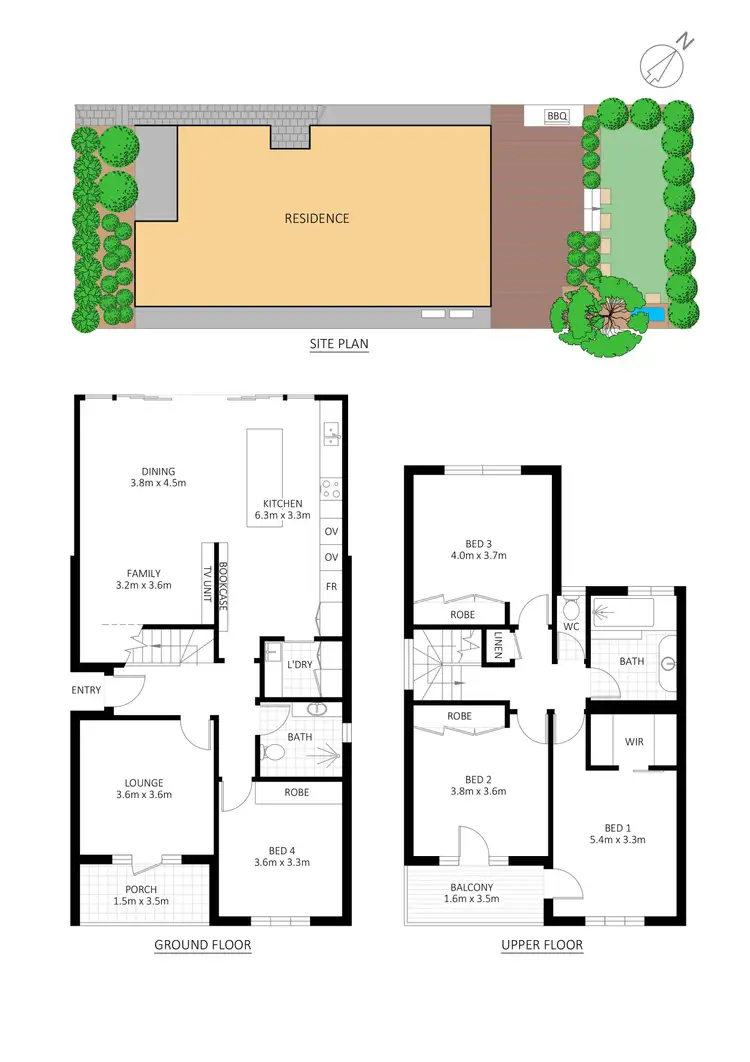 Floorplan of Homely house listing, 33 Roseby Street, Marrickville NSW 2204
