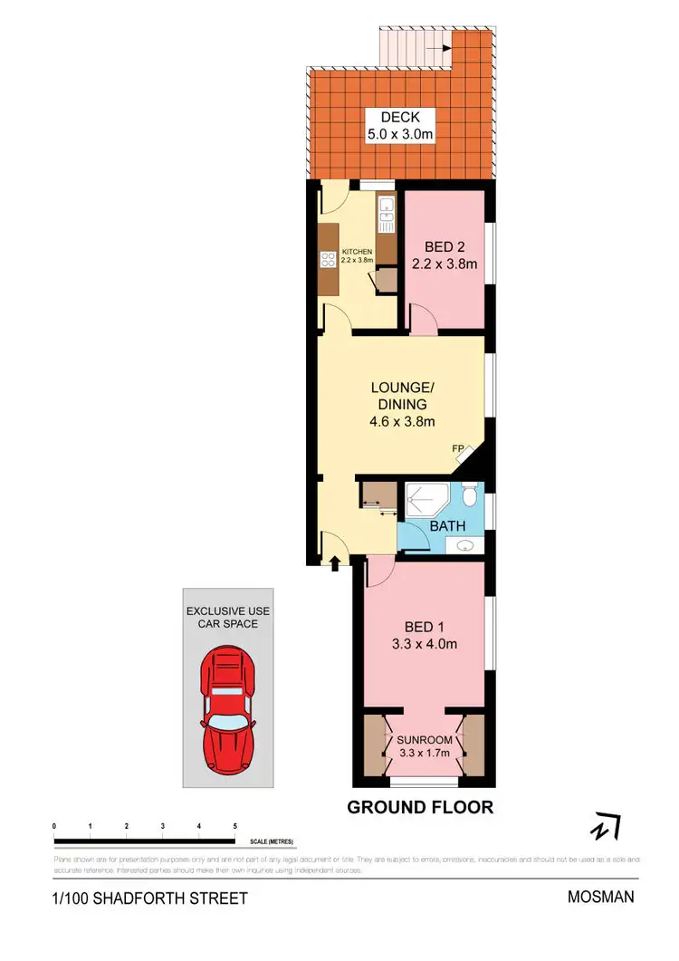 Floorplan of Homely apartment listing, 1/100 Shadforth Street, Mosman NSW 2088