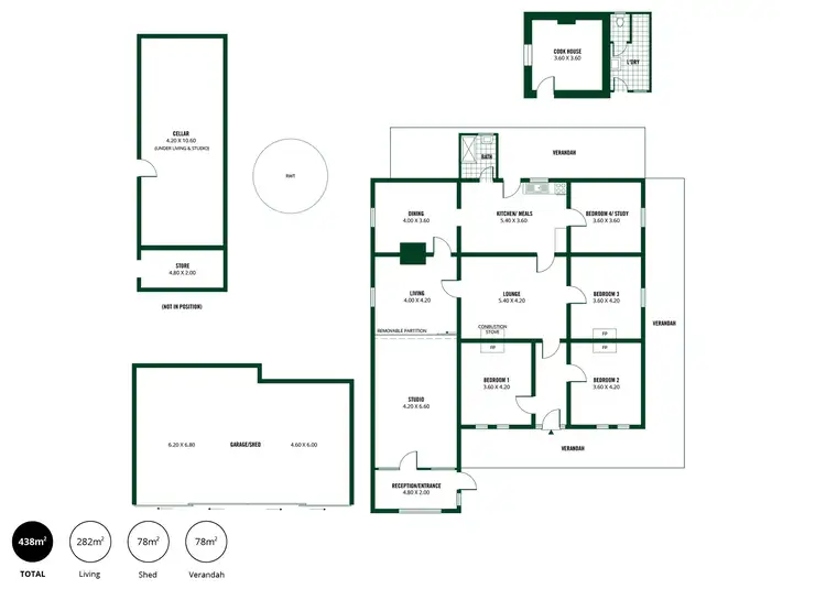 Floorplan of Homely house listing, 308 Range Road, Basket Range SA 5138