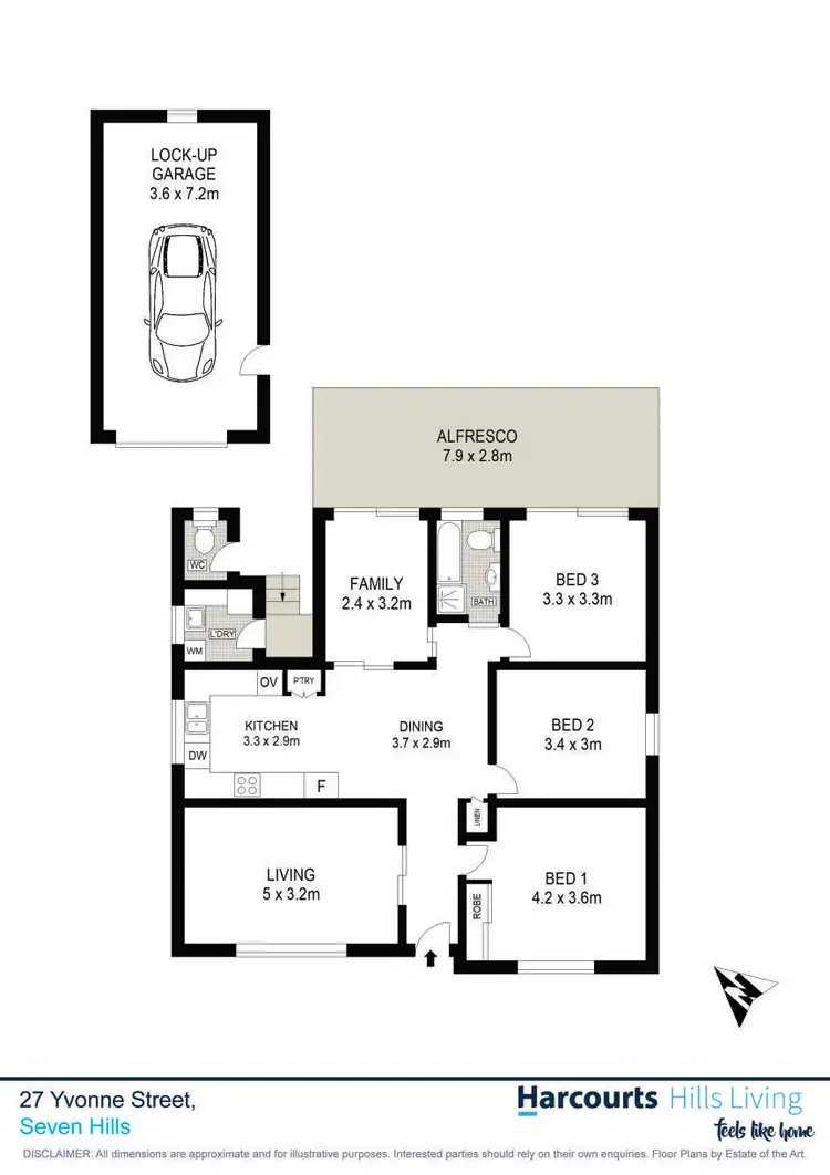 Floorplan of Homely house listing, 27 Yvonne Street, Seven Hills NSW 2147