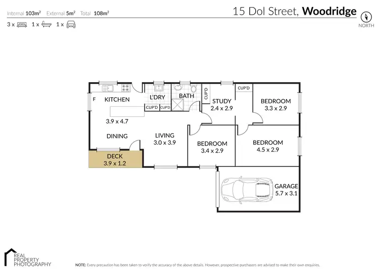 Floorplan of Homely house listing, 15 Dol Street, Woodridge QLD 4114