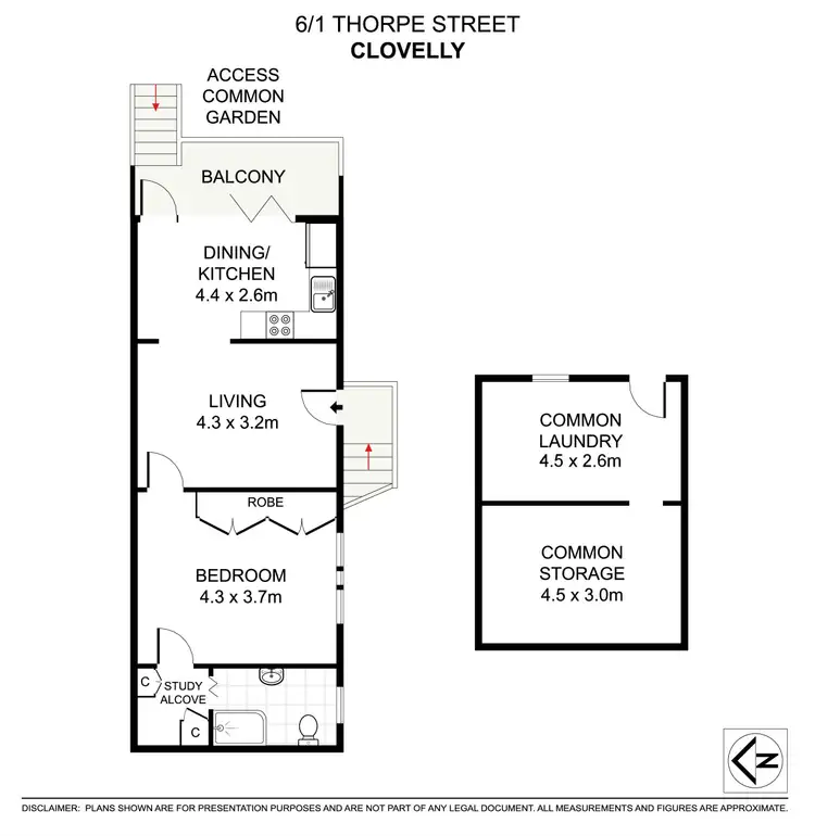 Floorplan of Homely apartment listing, 6/1 Thorpe Street, Clovelly NSW 2031
