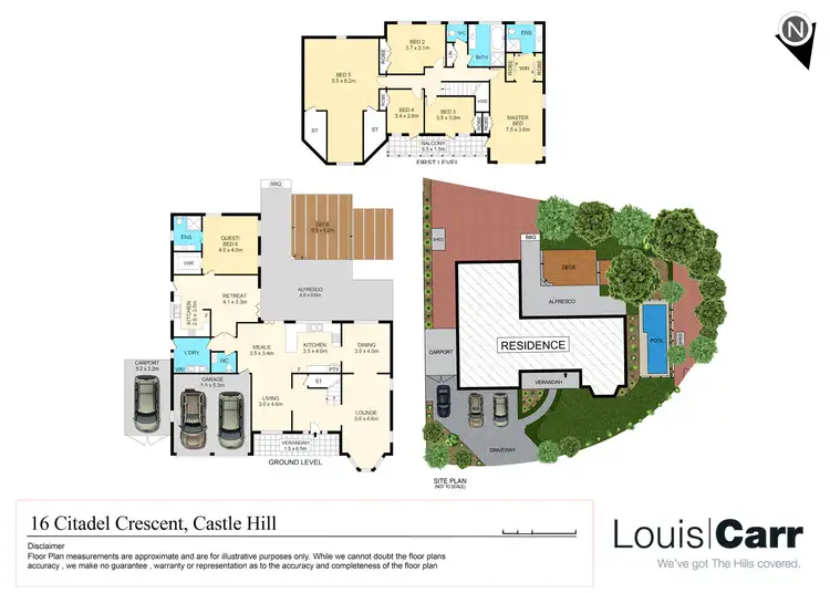 Floorplan of Homely house listing, 16 Citadel Crescent, Castle Hill NSW 2154