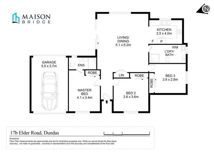 Floorplan of Homely house listing, 17B Elder Road, Dundas NSW 2117