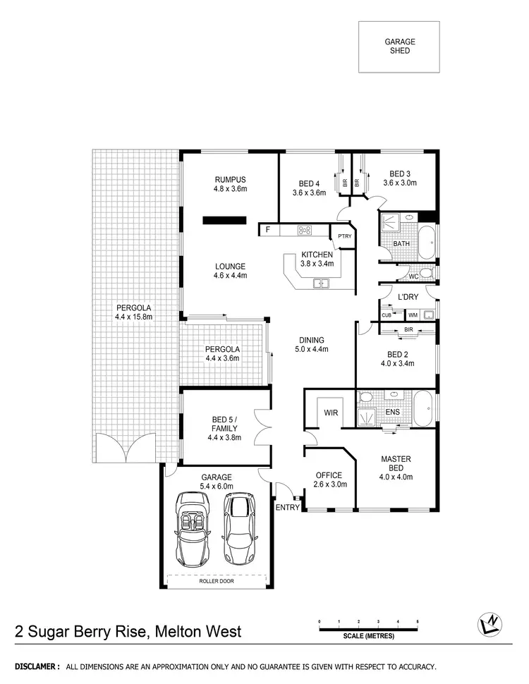 Floorplan of Homely house listing, 2 Sugar Berry Rise, Harkness VIC 3337