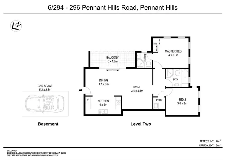 Floorplan of Homely apartment listing, 6/294-296 Pennant Hills Road, Pennant Hills NSW 2120