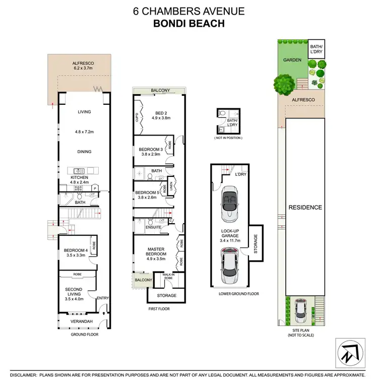 Floorplan of Homely house listing, 6 Chambers Avenue, Bondi Beach NSW 2026