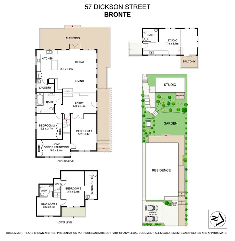 Floorplan of Homely house listing, 57 Dickson Street, Bronte NSW 2024