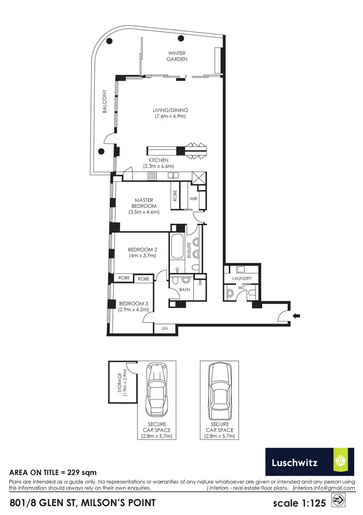 Floorplan of Homely apartment listing, Level 8/801/8 Glen Street, Milsons Point NSW 2061
