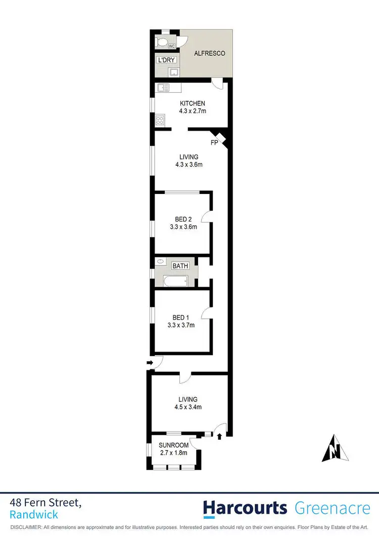 Floorplan of Homely house listing, 48 Fern Street, Randwick NSW 2031