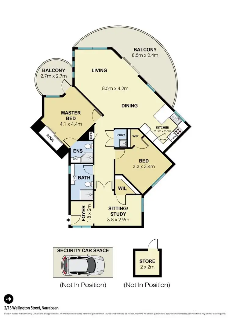 Floorplan of Homely unit listing, 2/13 Wellington Street, Narrabeen NSW 2101