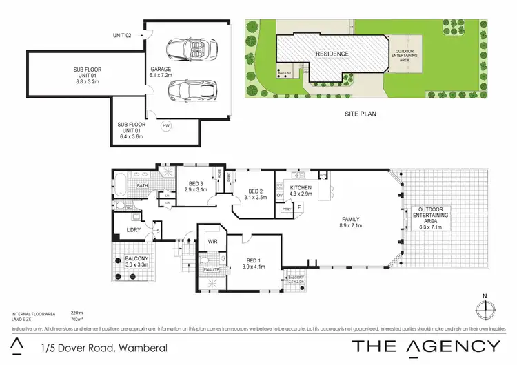 Floorplan of Homely unit listing, 1/5 Dover Road, Wamberal NSW 2260