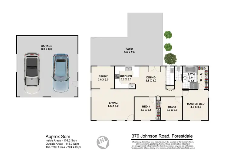 Floorplan of Homely rural property listing, 376-378 Johnson Road, Forestdale QLD 4118