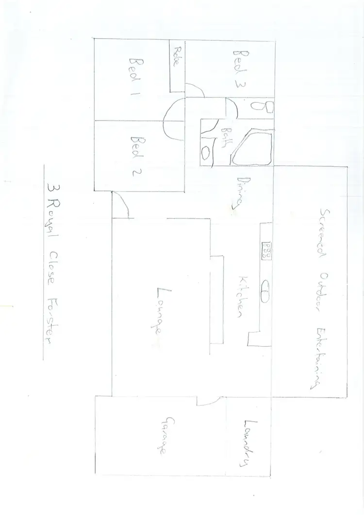 Floorplan of Homely house listing, 3 Royal Close, Forster NSW 2428