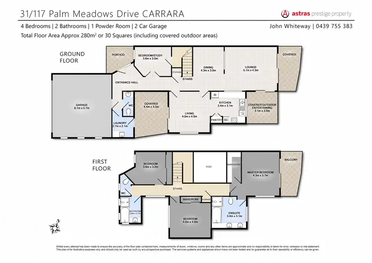 Floorplan of Homely house listing, 31/117 Palm Meadows Drive, Carrara QLD 4211