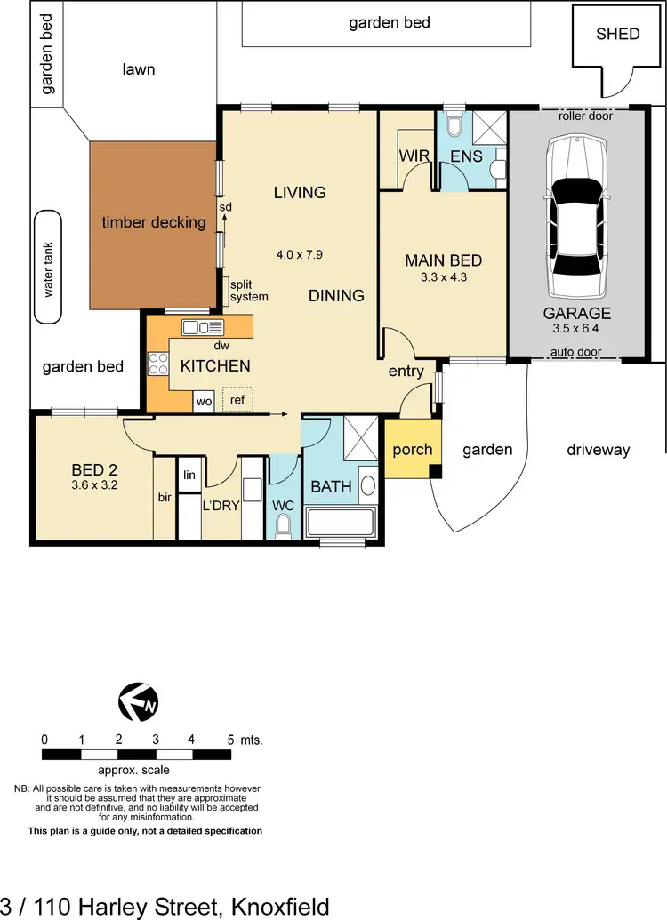 Floorplan of Homely unit listing, 3/110 Harley Street, Knoxfield VIC 3180