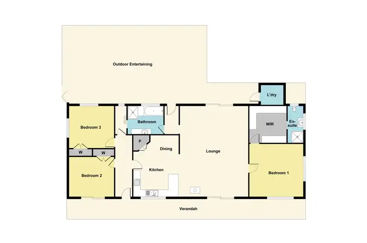 Floorplan of Homely house listing, 34 Deady Road, Maryborough VIC 3465