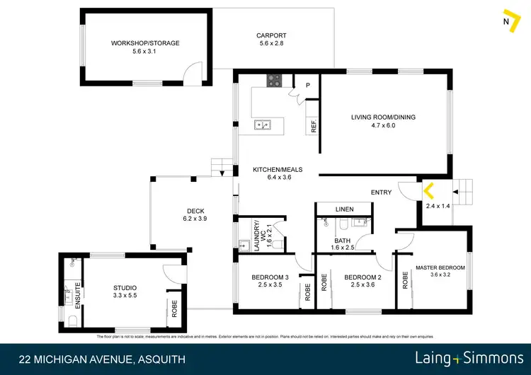 Floorplan of Homely house listing, 22 Michigan Avenue, Asquith NSW 2077
