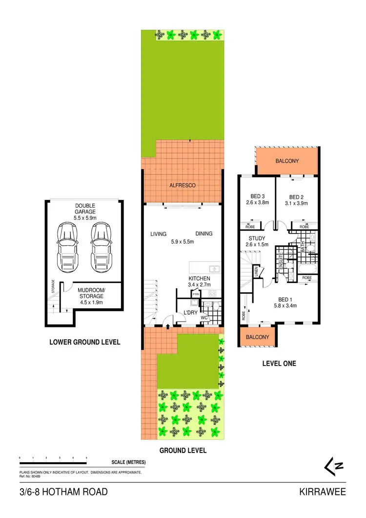 Floorplan of Homely townhouse listing, 3/6-8 Hotham Road, Kirrawee NSW 2232