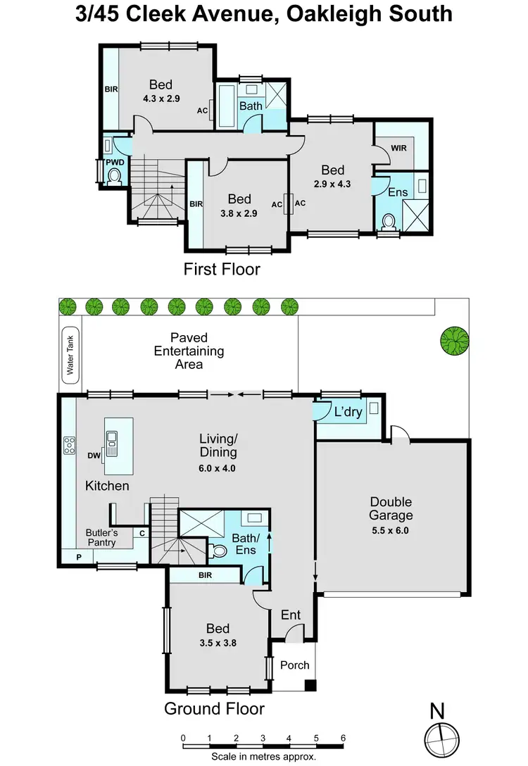 Floorplan of Homely townhouse listing, 3/45 Cleek Avenue, Oakleigh South VIC 3167