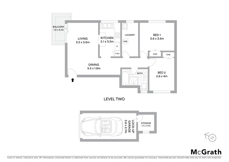 Floorplan of Homely unit listing, 13/13 Frazer Street, Collaroy NSW 2097