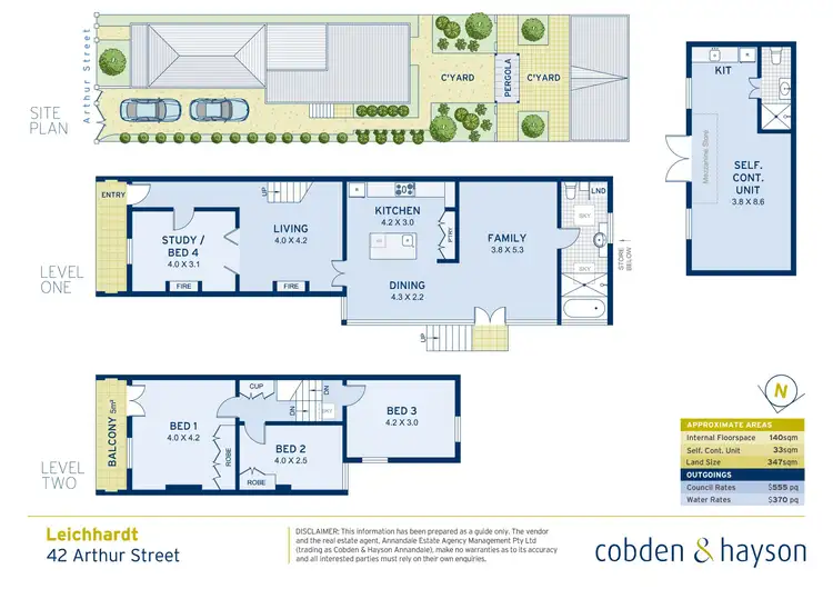 Floorplan of Homely house listing, 42 Arthur Street, Leichhardt NSW 2040