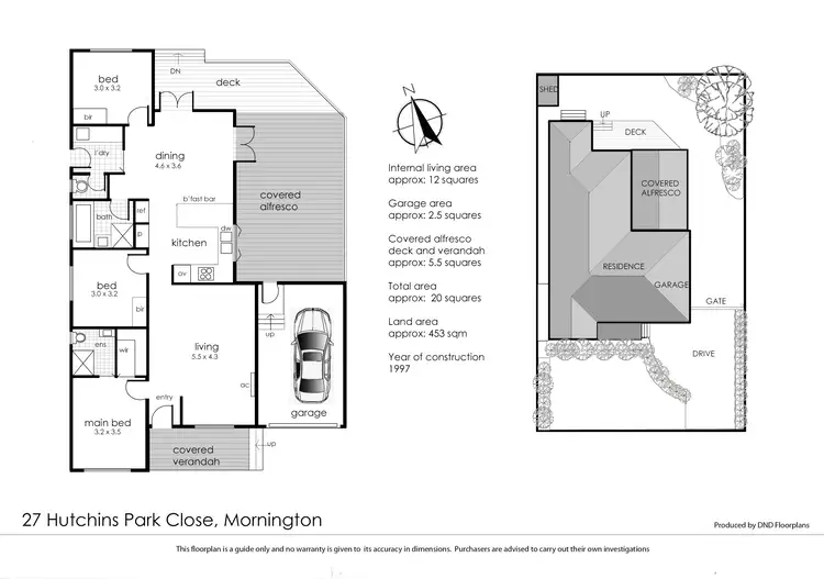 Floorplan of Homely house listing, 27 Hutchins Park Close, Mornington VIC 3931