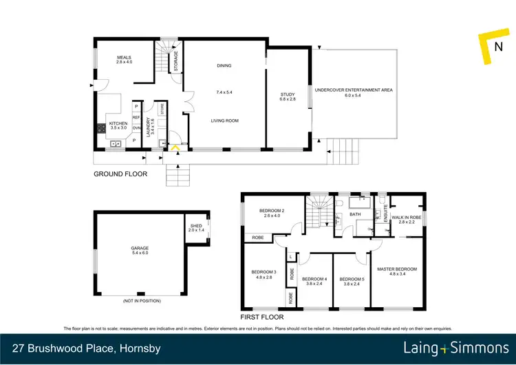 Floorplan of Homely house listing, 27 Brushwood Place, Hornsby NSW 2077