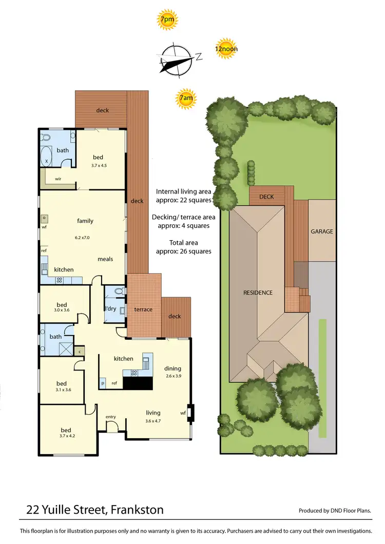 Floorplan of Homely house listing, 22 Yuille Street, Frankston VIC 3199