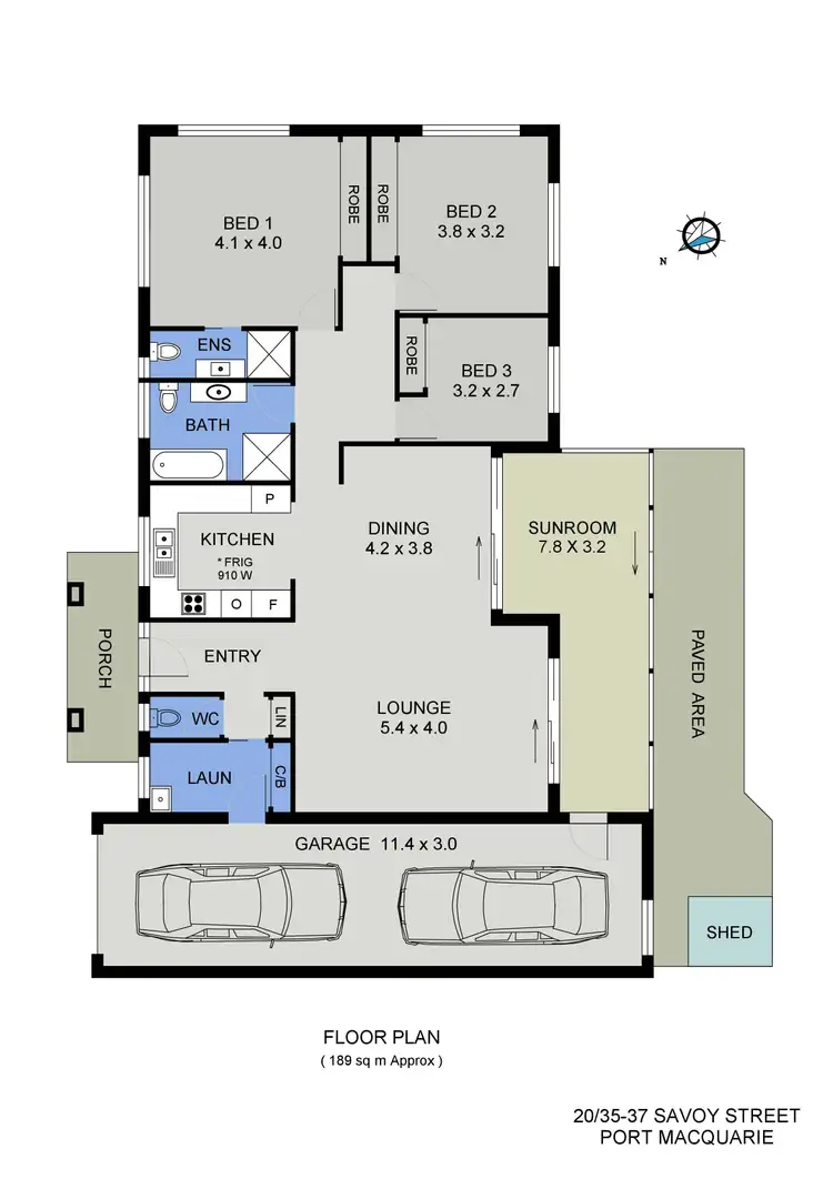 Floorplan of Homely villa listing, 20/35-37 Savoy Street, Port Macquarie NSW 2444