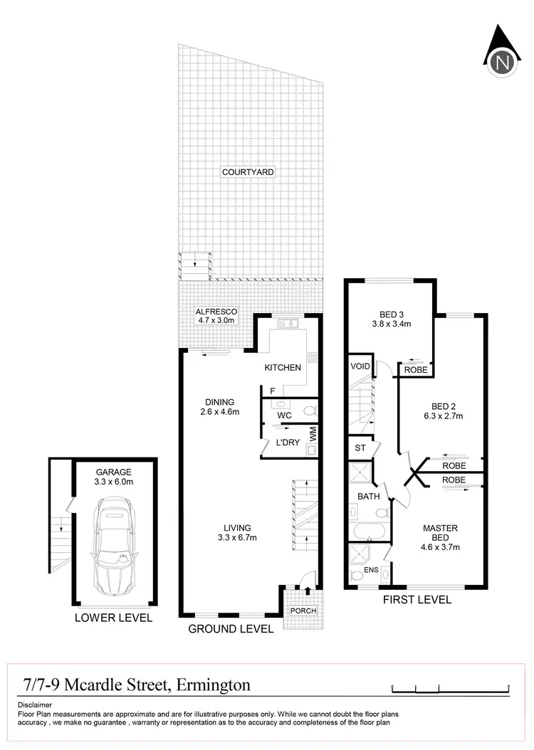 Floorplan of Homely townhouse listing, 7/7-9 Mcardle Street, Ermington NSW 2115