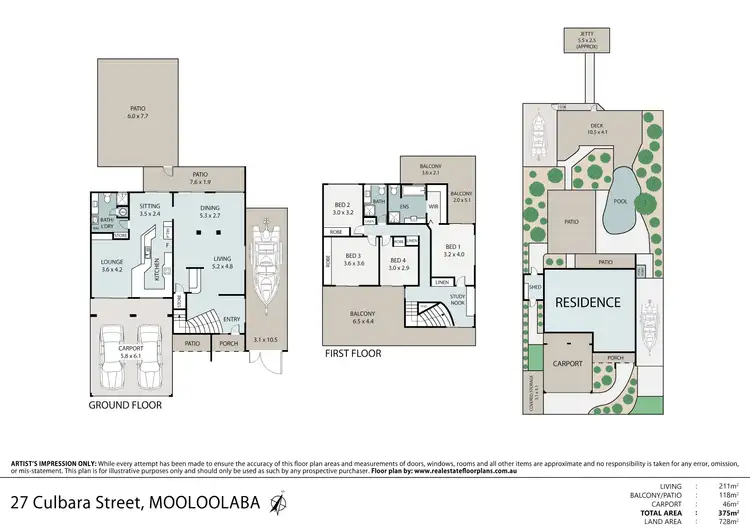 Floorplan of Homely house listing, 27 Culbara Street, Mooloolaba QLD 4557