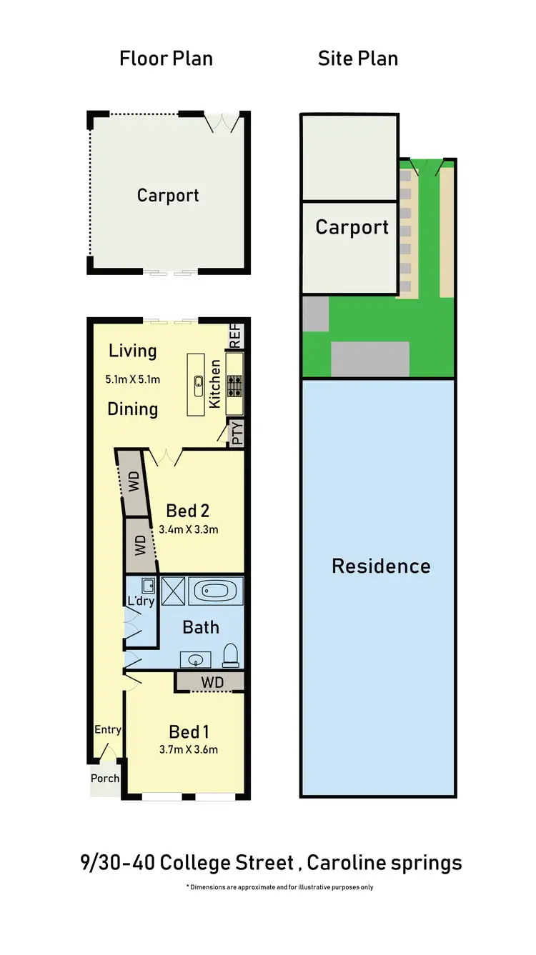 Floorplan of Homely unit listing, 9/30-40 College Street, Caroline Springs VIC 3023