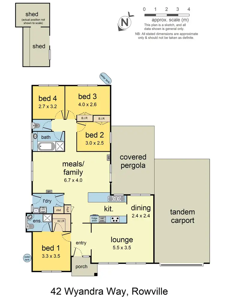 Floorplan of Homely house listing, 42 Wyandra Way, Rowville VIC 3178