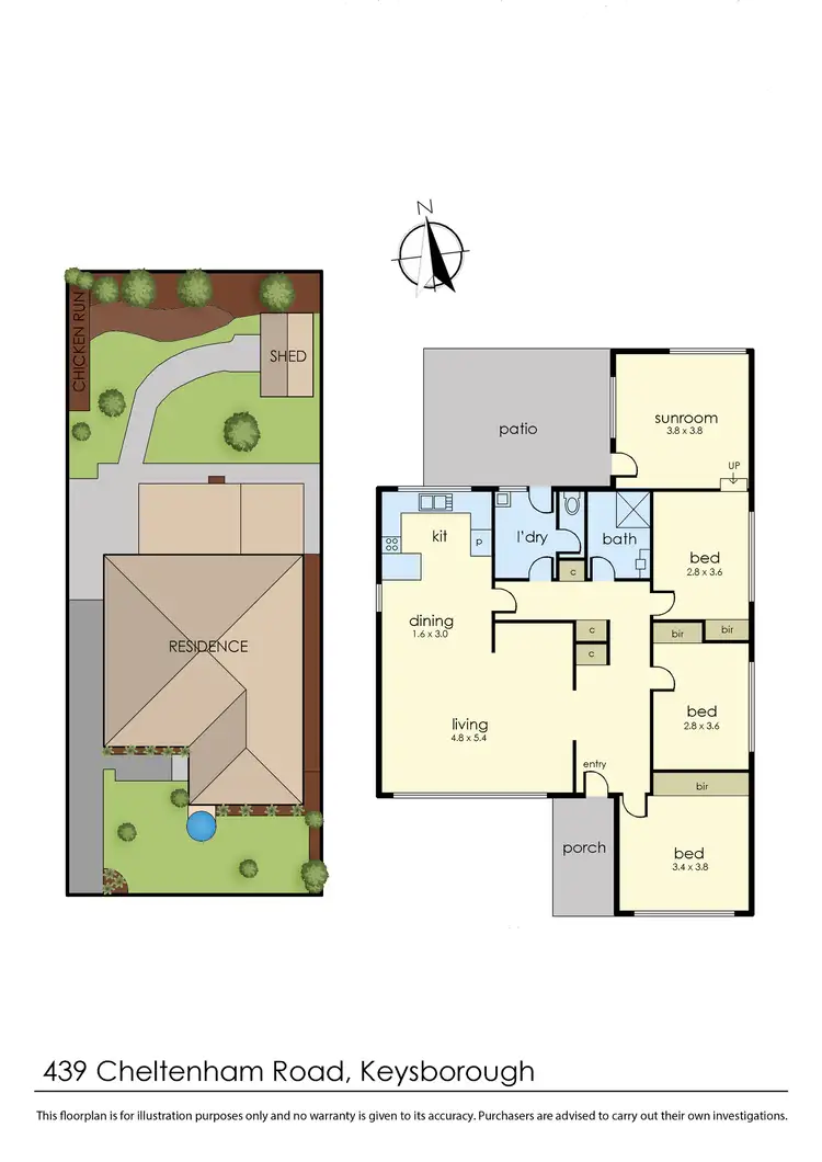 Floorplan of Homely house listing, 439 Cheltenham Road, Keysborough VIC 3173