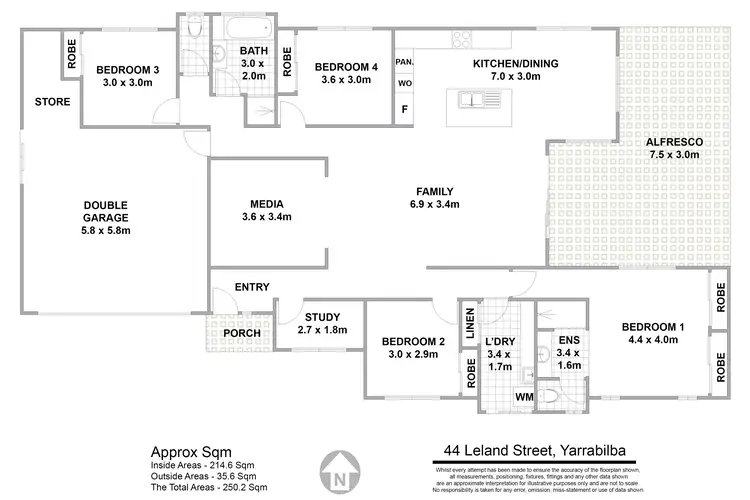 Floorplan of Homely house listing, 44 Leland Street, Yarrabilba QLD 4207