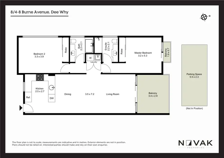 Floorplan of Homely apartment listing, 8/8 Burne Avenue, Dee Why NSW 2099