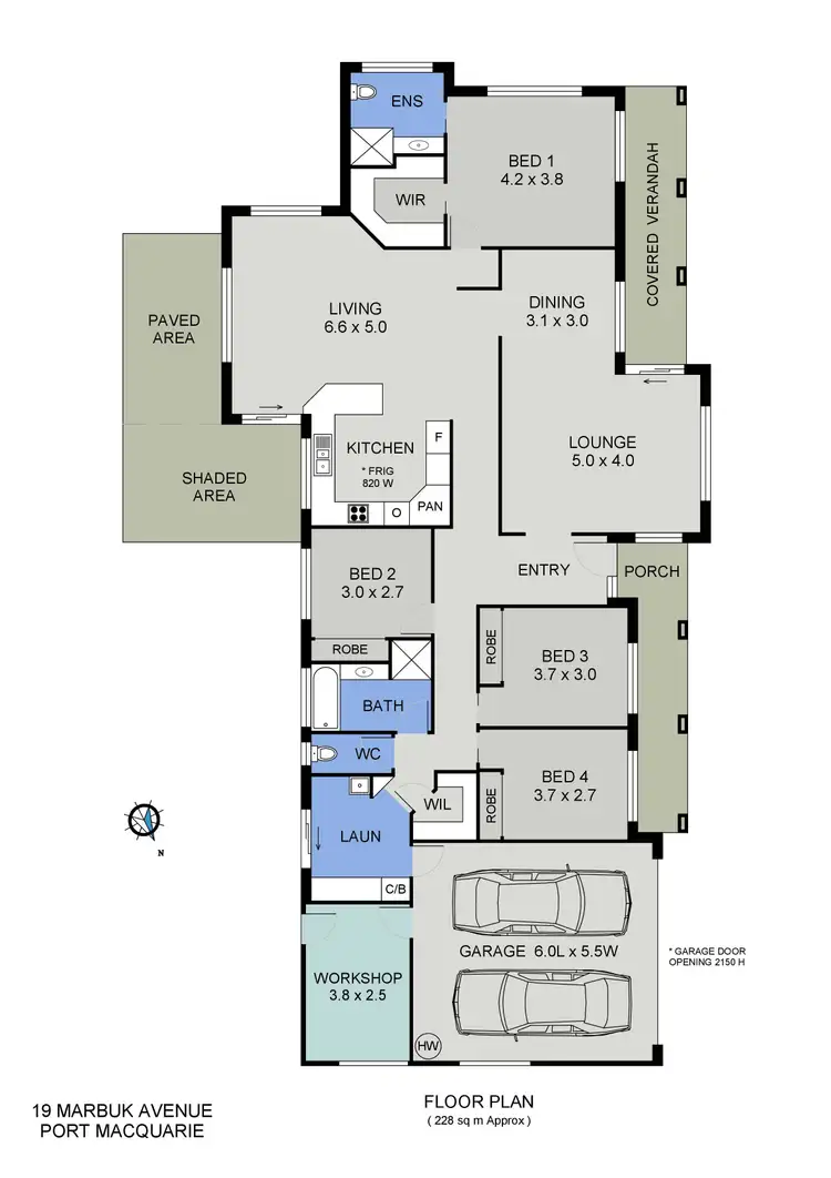 Floorplan of Homely house listing, 19 Marbuk Avenue, Port Macquarie NSW 2444