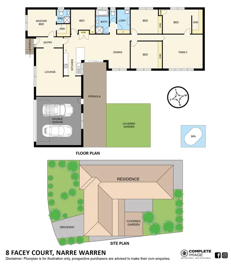 Floorplan of Homely house listing, 8 Facey Court, Narre Warren VIC 3805
