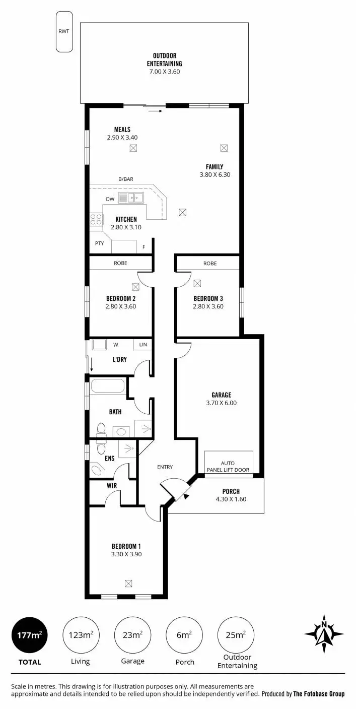 Floorplan of Homely house listing, 11A Trott Grove, Oaklands Park SA 5046