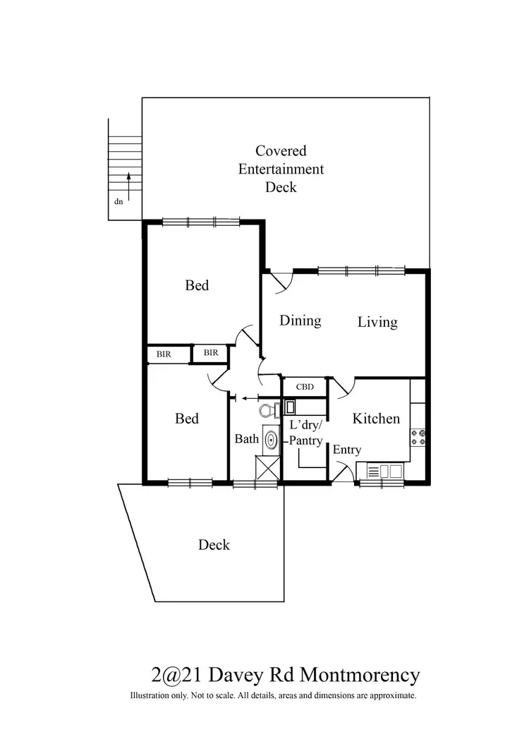 Floorplan of Homely house listing, 2/21 Davey Road, Montmorency VIC 3094