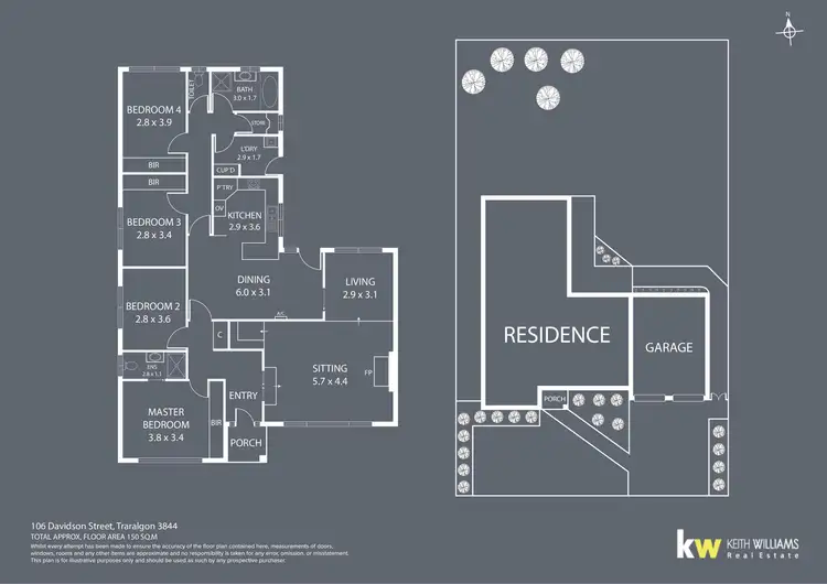 Floorplan of Homely house listing, 106 Davidson Street, Traralgon VIC 3844