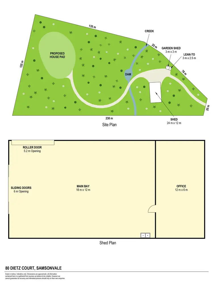 Floorplan of Homely land listing, 80 Dietz Court, Samsonvale QLD 4520
