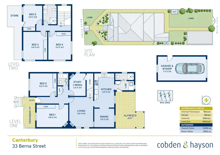 Floorplan of Homely house listing, 33 Berna Street, Canterbury NSW 2193